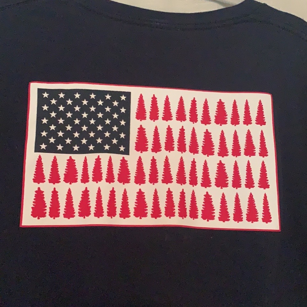 Columbia XL Red/White/Blue Flag T-Shirt